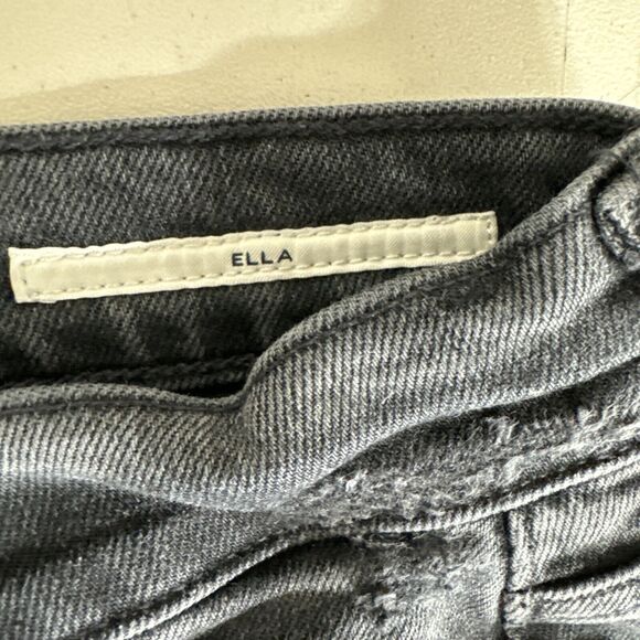 Citizens of Humanity Ella Jeans Womens 31x25 Black Mid Rise Crop Gothic Denim - Picture 9 of 14